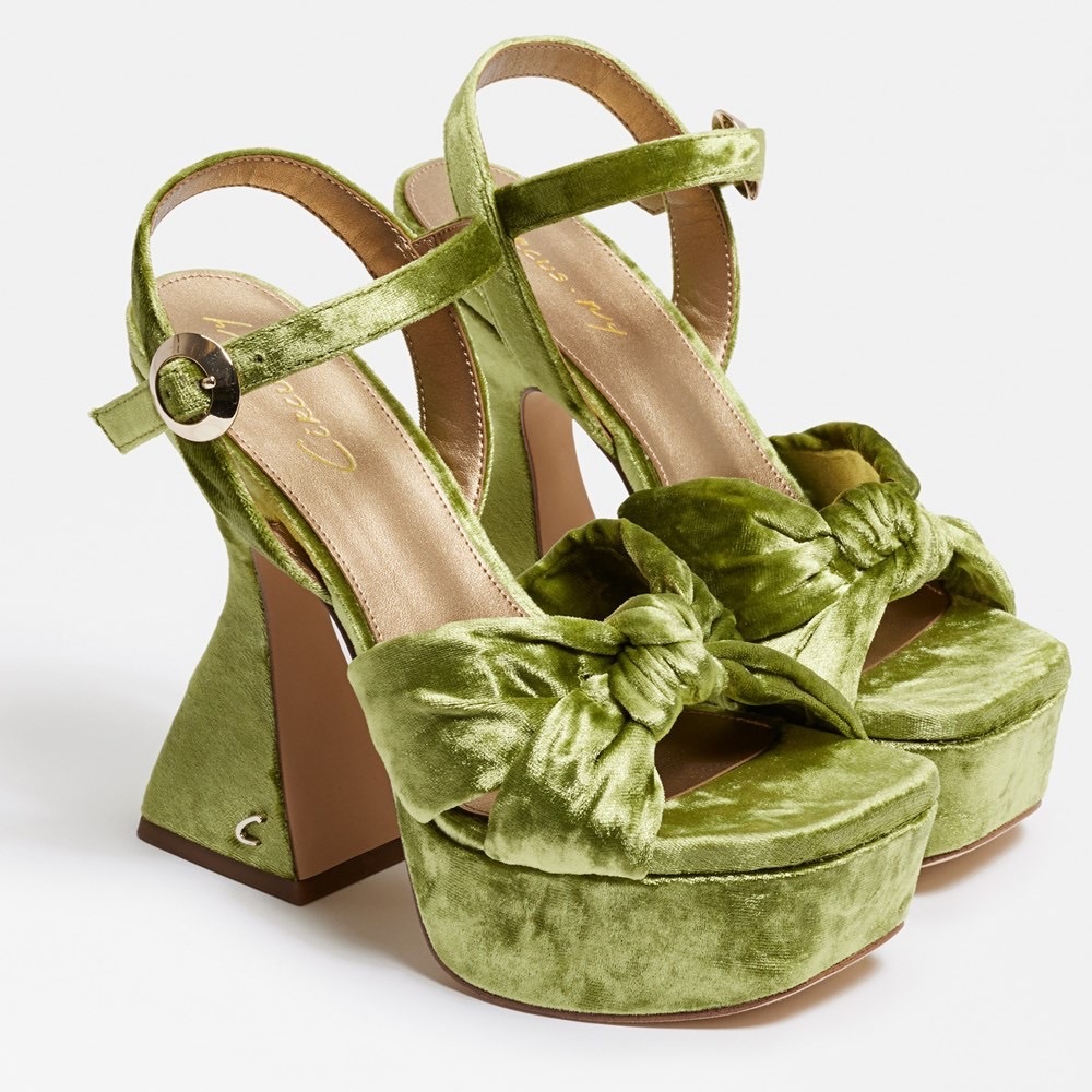 Circus-NY Velvet Platform Heels